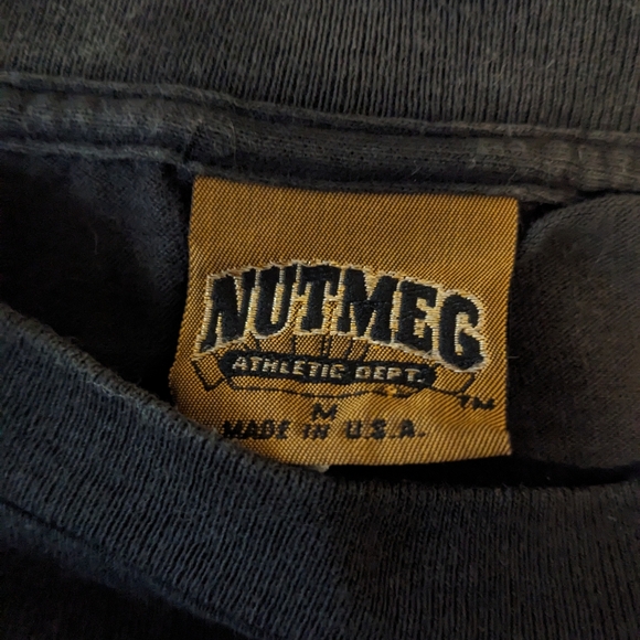 RARE Medium Nutmeg Carolina Panthers Vintage T Shirt | Double Sided Graphic - Picture 3 of 4